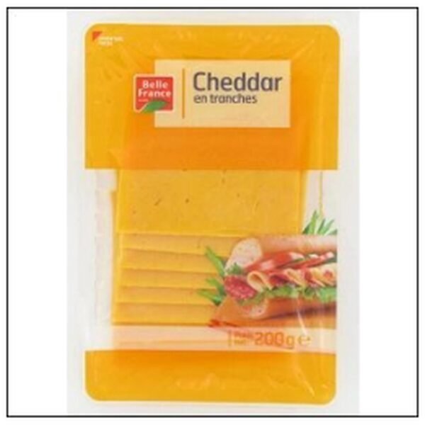 CHEDDAR TRANCHETTES 200G BELLE FRANCE