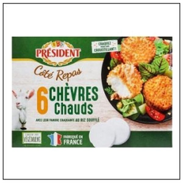 6 CHEVRES CHAUDS 150G PRESIDENT