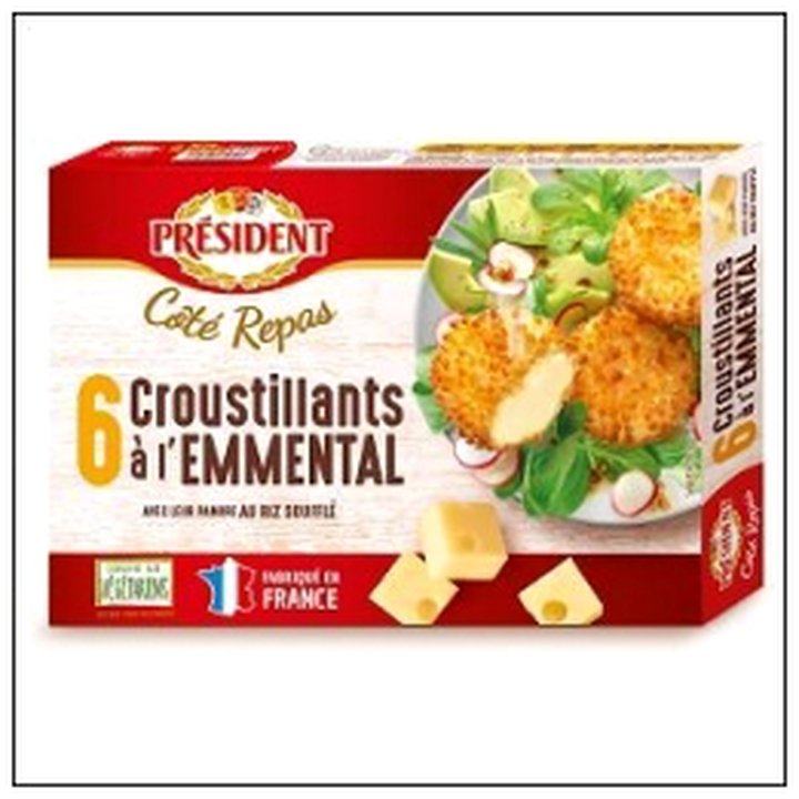 CAT-05826 6 CROUSTILLANTS AU CHEDDA R 150G PRESIDENT - Image 1