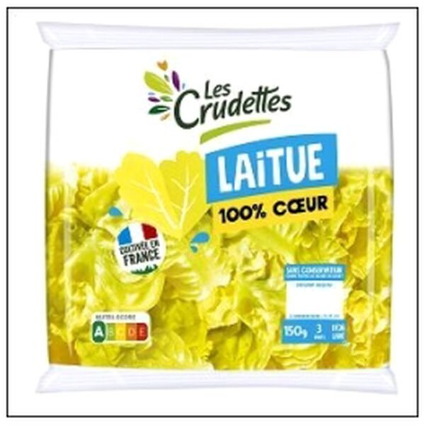 LAITUE 100% COEUR 150G LES CRUDETTES