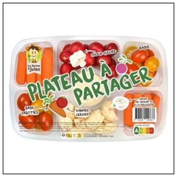 PLATEAU CRUDITES A PARTAG ER 500G LA FERME A JULES