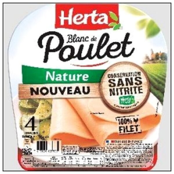 4 T BLANC DE POULET CSN 140G HERTA