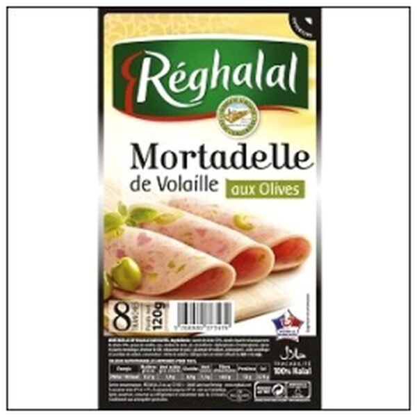 8 T.MORTADELLE DINDE OLIV 15G HALAL REGHALAL
