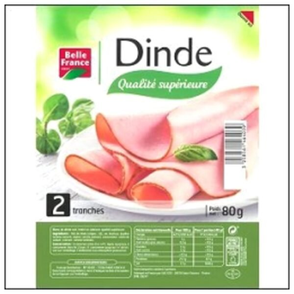 2 T.BLANC DE DINDE 80G BELLE FRANCE