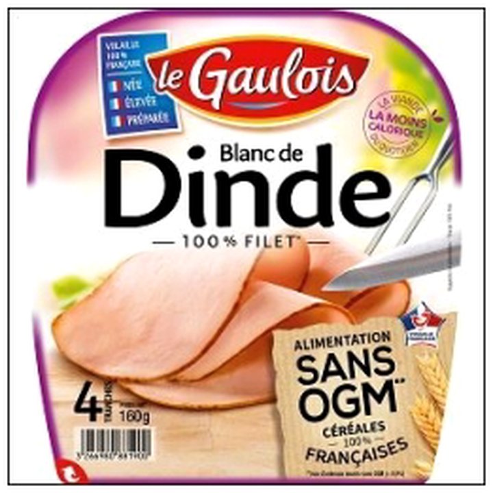CAT-05995 4 T.BLANC DE DINDE SANS OGM 160G LE GAULOIS - Image 1