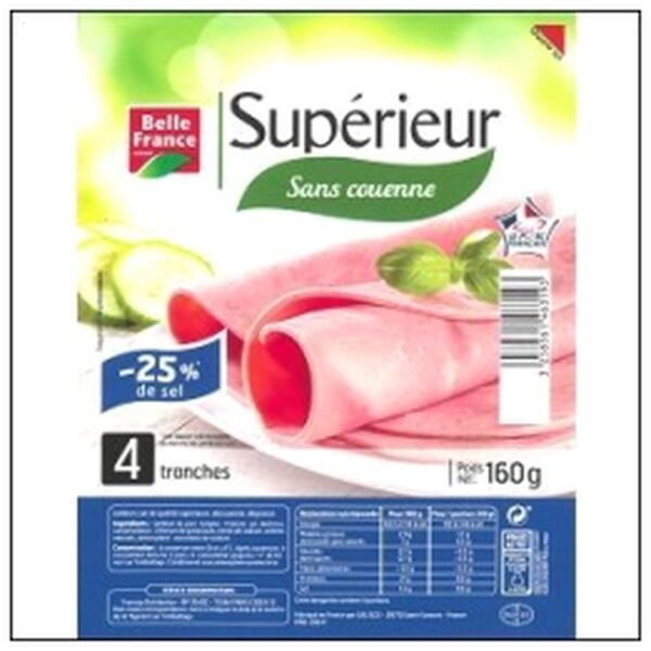 4 TR.JAMBON SUPERIEUR TSR D.D. 160G BELLE FRANCE