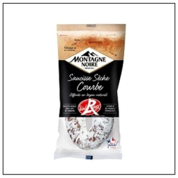 SAUCIS.SECHE COURBE LABEL ROUGE 225G MONTAGNE.NOIRE