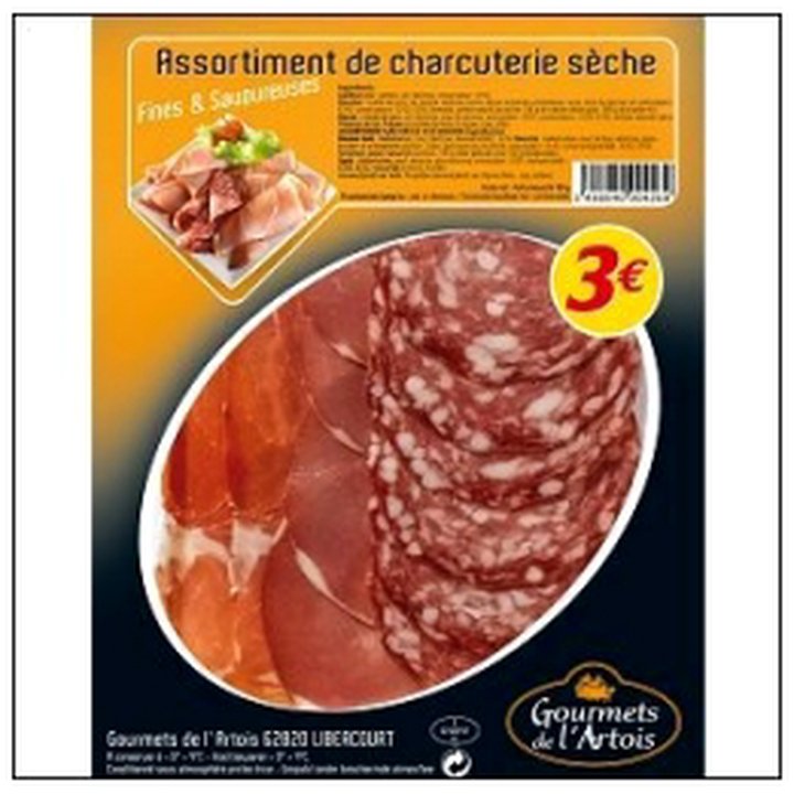 CAT-06031 ASSIETTE CHARCUTERIE 180G GOURMET ARTOIS - Image 1