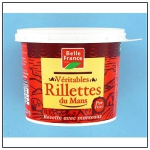 POT VERITABLE RILLETTES DU MANS 220G BELLE FRANCE