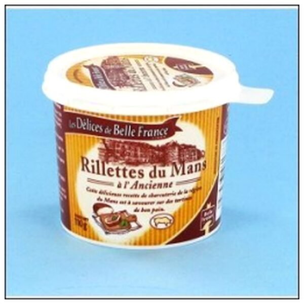 RILLETTES MANS ANCIENNE 110G DELICE BELLE FRANCE