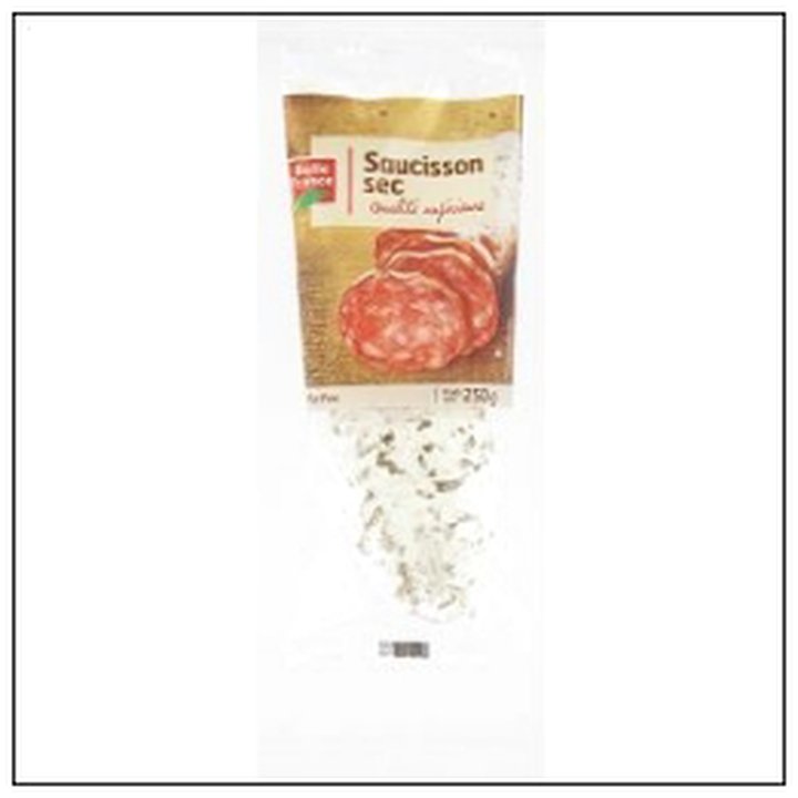 CAT-06042 SAUCISSON SEC SUPERIEUR PUR PORC 250G BELLE FRANC - Image 1