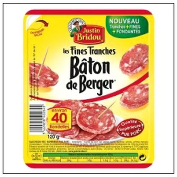 RONDELLES BATON DE BERGER 120G JUSTIN BRIDOU
