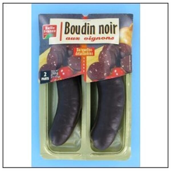 BOUDINS NOIR AUX OIGNONS 2X125G BELLE FRANCE
