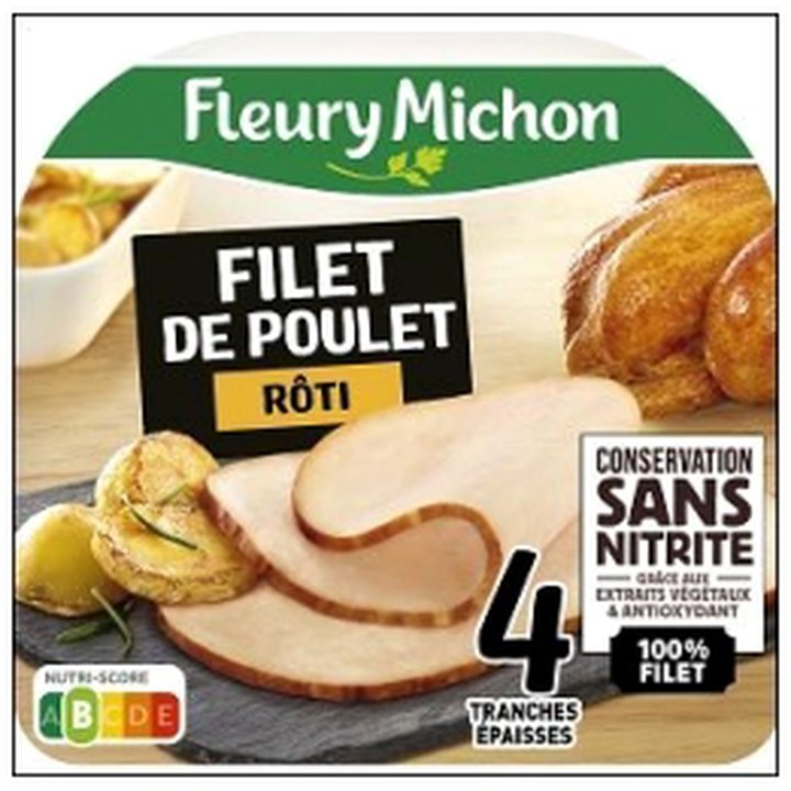 CAT-06105 4 T.EPAISSE FILET POULET ROTI S/NITRITE F.MICHON - Image 1