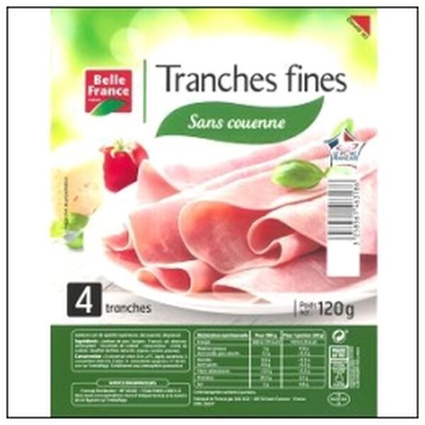 4.T.FINE JAMBON SUPERIEUR D.D 120G BELLE FRANCE