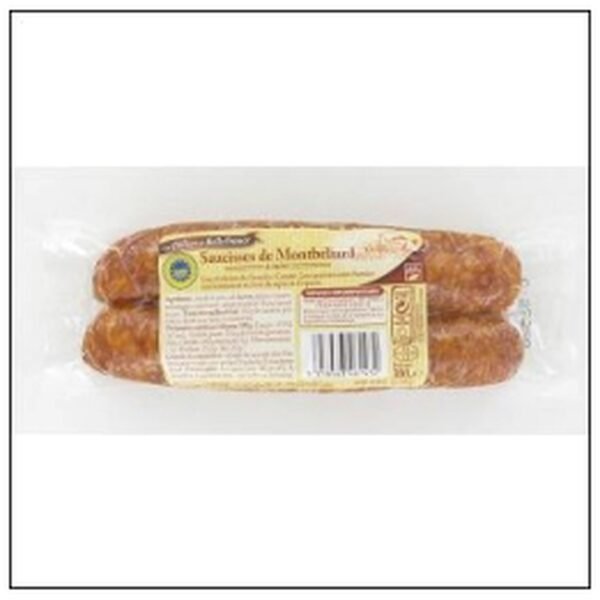 SAUCISSES DE MONTBELLIARD FUMEES 2X150 D.B.FRANCE