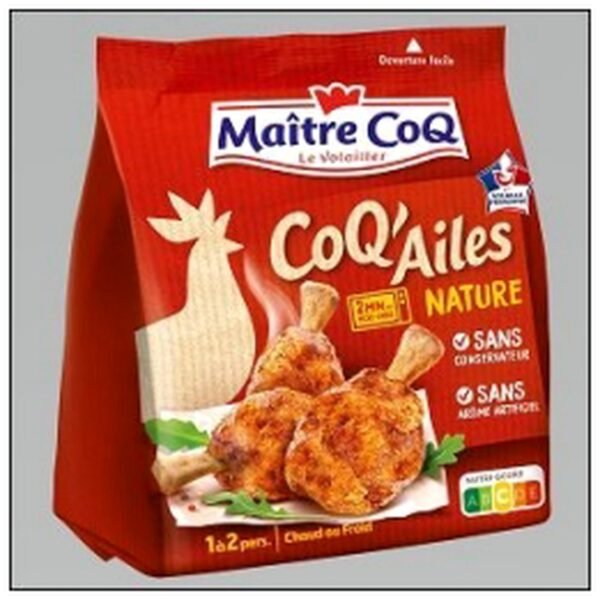 SAC COQ AILES NATURE 250G MAITRE COQ