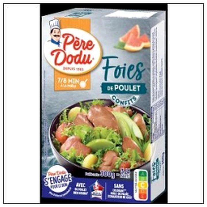 CAT-06196 FOIES VOLAILLES CONFITS 300G PERE DODU - Image 1