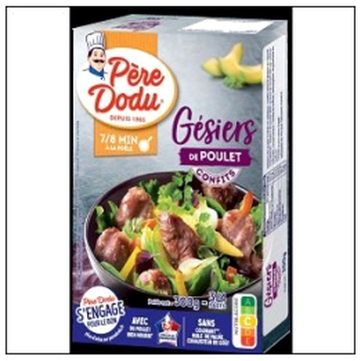 CAT-06197 GESIERS POULET CONFITS 30 0G PERE DODU - Image 1