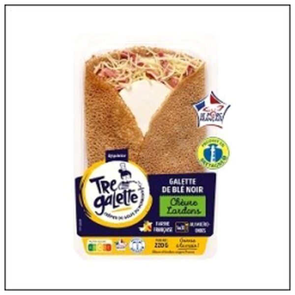 GALETTE CHEVRE LARDONS VP F 220G REGALETTE