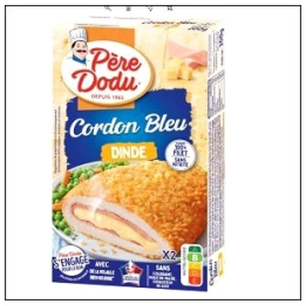 ESCALOPE CORDON BLEU DE DINDE X2 P.DODU