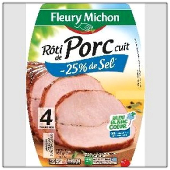 CAT-06215 4 T.ROTI PORC CUIT -25% SEL 160G F.MICHON - Image 1