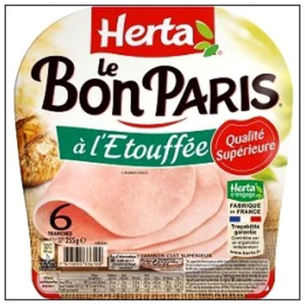 6 T.JAMBON A L'ETOUFFE 25 5G LE BON PARIS HERTA