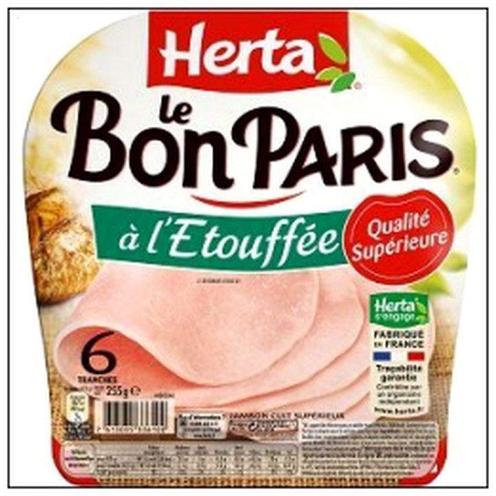 CAT-06219 6 T.JAMBON A L'ETOUFFE 25 5G LE BON PARIS HERTA - Image 1