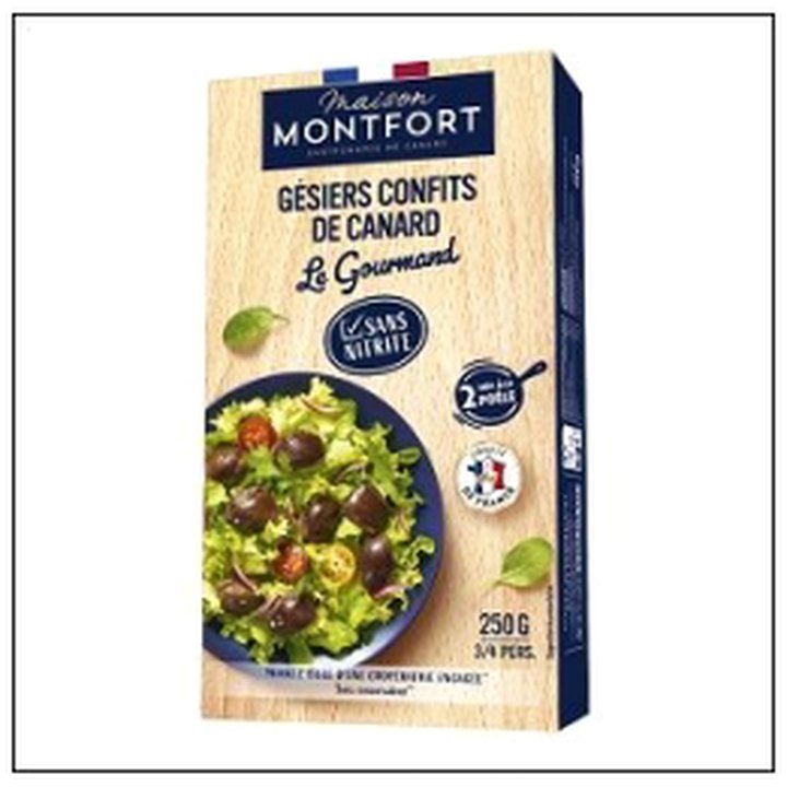 CAT-06230 GESIER CANARD CONFIT ENTI ER 250G MONTFORT - Image 1