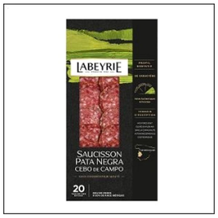 CAT-06234 SAUCISSON SEC TRANCHE PAT A NEGRA 60G LABEYRIE - Image 1
