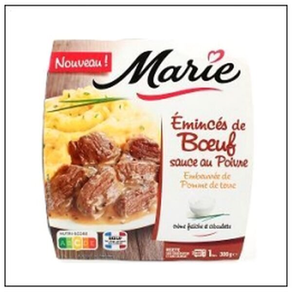 EMINCE BOEUF SCE POIVRE POMME DE TERRE 300G MARIE