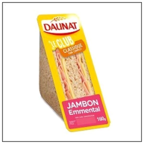 SDW CLUB CLASSIQUE JAMBON EMMENTAL 160G DAUNAT