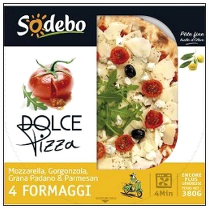 CAT-06300 DOLCE PIZZA 4 FROMAGES 380G SODEBO - Image 1