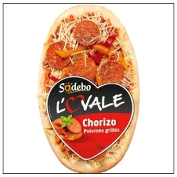 PIZZA L'OVALE CHORIZO 200 SODEBO