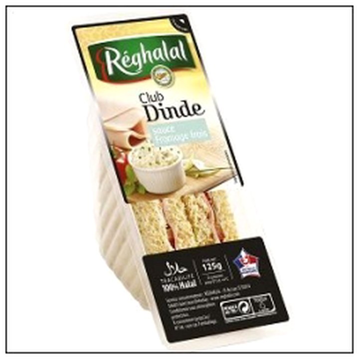CAT-06311 SANDWICH CLUB DINDE HALAL 125G REGHALAL - Image 1