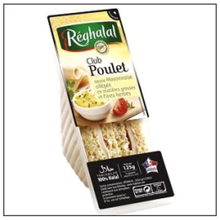 CAT-06312 SANDWIC.CLUB POULET HALAL 125G REGHALAL - Image 1