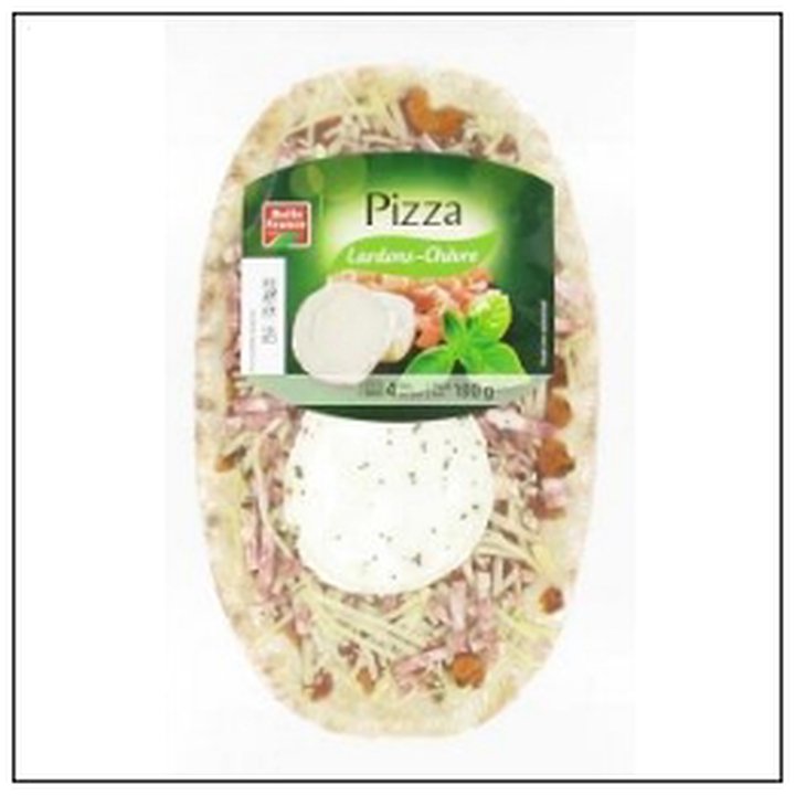 CAT-06321 PIZZA LARDONS CHEVRE 180G BELLE FRANCE - Image 1