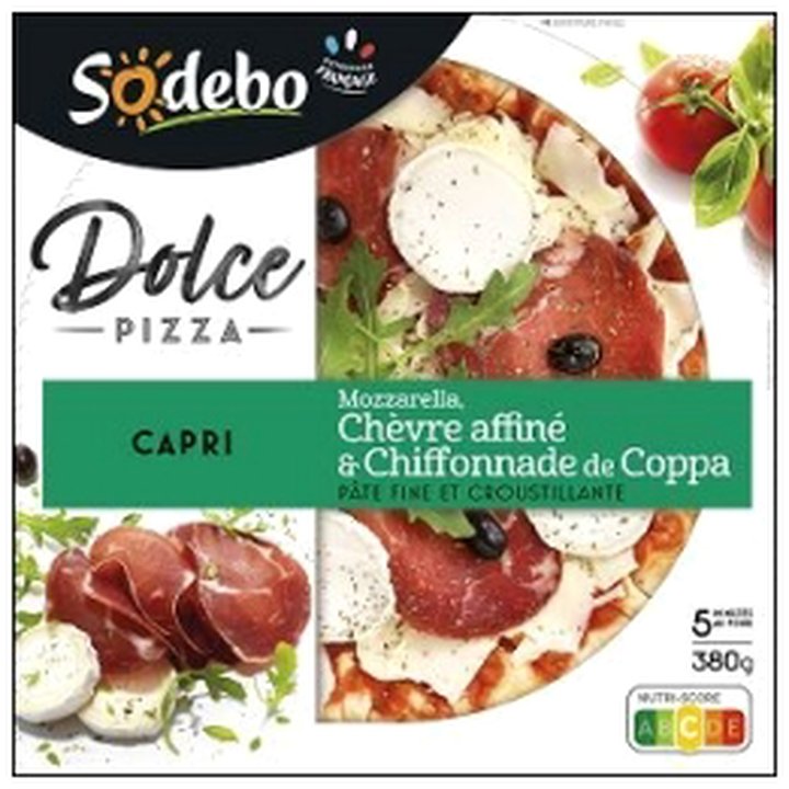 CAT-06335 DOLCE PIZZA CAPRI 380G SODEBO - Image 1