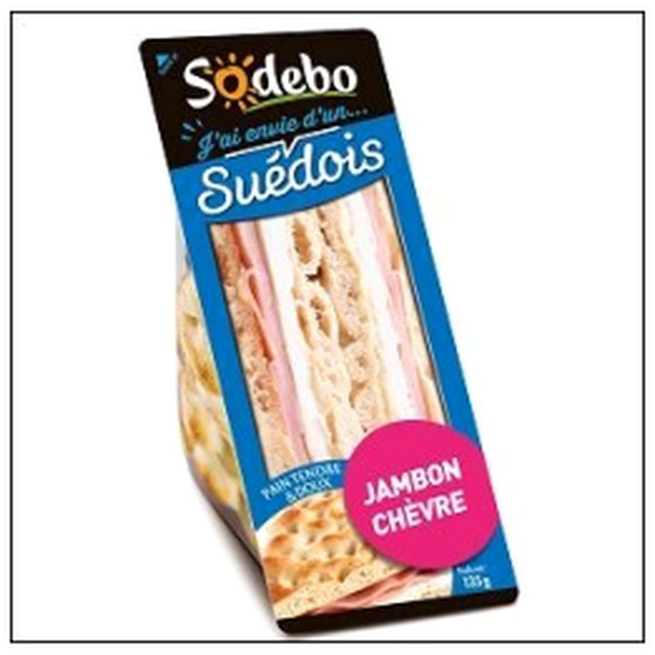 CAT-06353 SDW.SUEDOIS JAMBON CHEVRE 135G SODEBO - Image 1