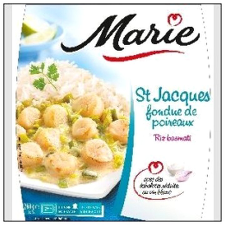 CAT-06366 ST JACQUES FONDUE POIREAU RIZ BASMATI 280G MARIE - Image 1