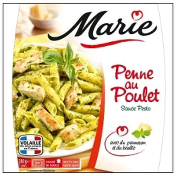 PENNE POULET GRILLE PESTO 280G MARIE