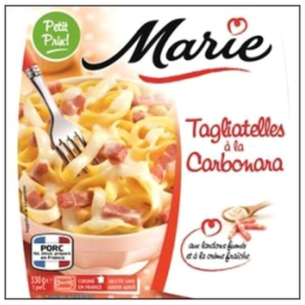 TAGLIATELLE CARBONARA 330G MARIE