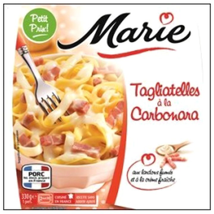 CAT-06373 TAGLIATELLE CARBONARA 330G MARIE - Image 1