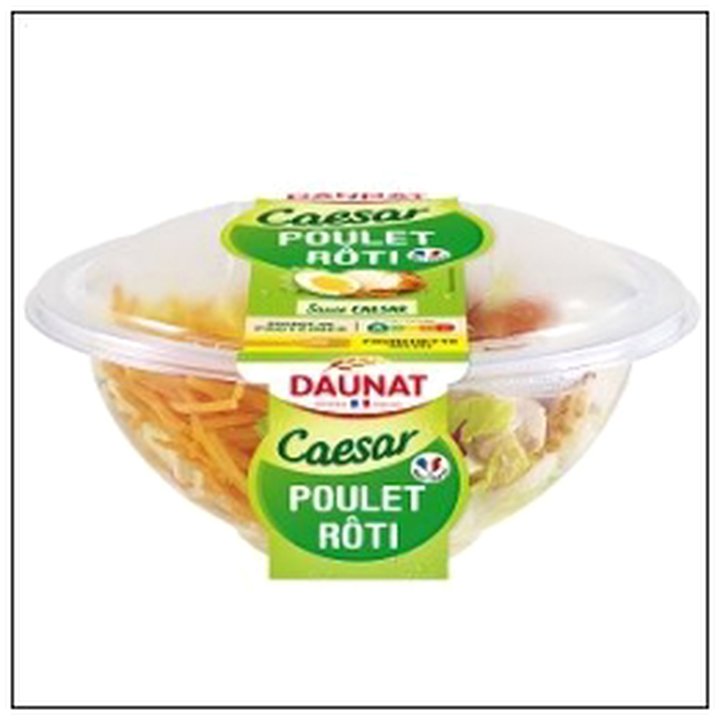 CAT-06400 SALADE TT SIMPLEM.POULET CRUDITES 250G DAUNAT - Image 1