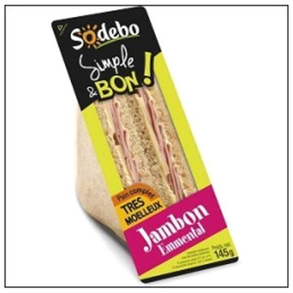 SDW JAMBON EMMENTAL 145G SODEBO