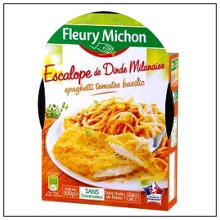 CAT-06444 ESCALOPE A LA MILANAISE SPAGHETTI TOMATE 300 F.M - Image 1