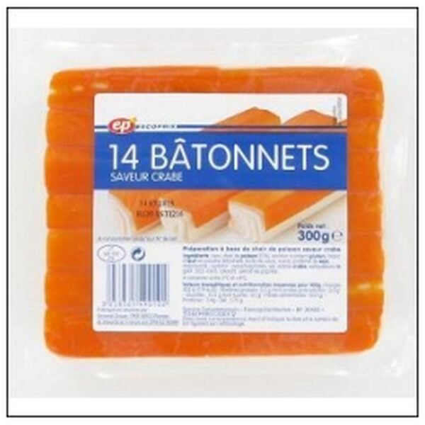 BTE.20 BATONNETS SURIMI GOUT CRABE ECOPRIX*
