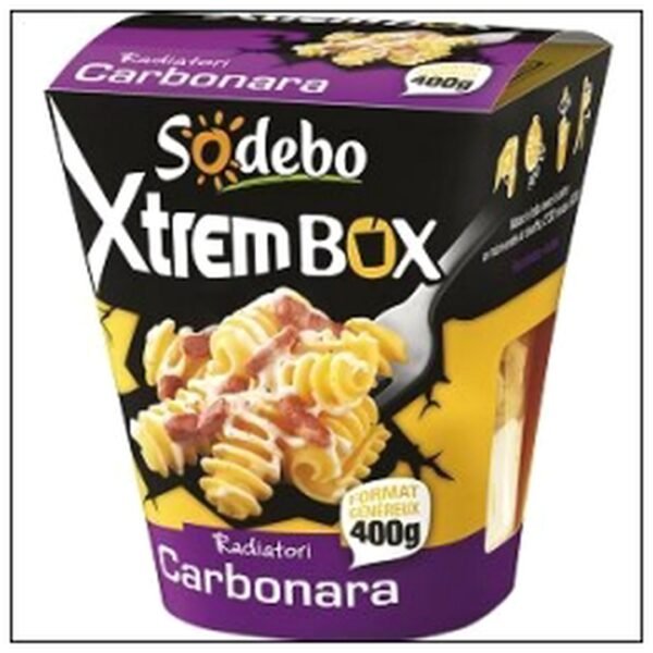 XTREM BOX RADIATORI A LA CARBONARA 400G SODEBO