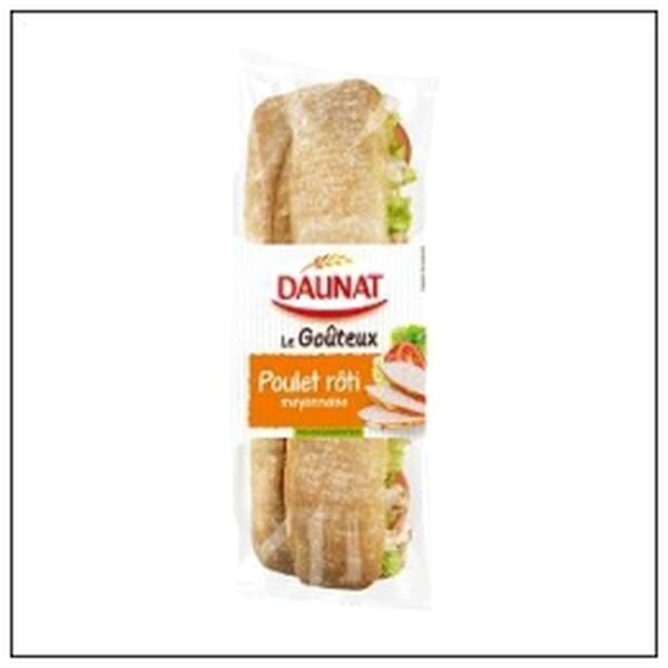 SAND.BAGUETTE GOUTEUX POU -LET MAYO 220G DAUNAT