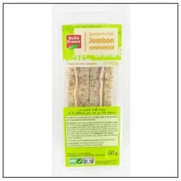 SANDWICH CLUB JAMBON/EMT 145G BELLE FRANCE